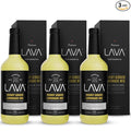 (3 Pack) LAVA Premium Skinny Ginger Lemonade Vodka Cocktail Mix made with Sicilian Lemon Juice, Candied Ginger Puree - 33.8oz Bottles