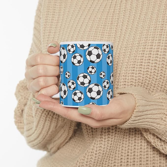 11 OZ Novelty Coffee Mugs - Christmas Gift (Soccer Theme)