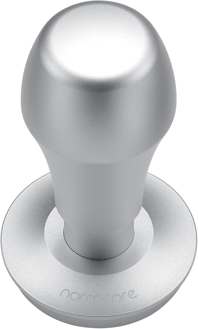 Normcore 51.5mm Coffee Tamper V4.1 with Click Sound Feedback, Spring Loaded Tamper With Stainless Steel Flat Base, Compatible with La Pavoni Europiccola and Professional Millenium, Black