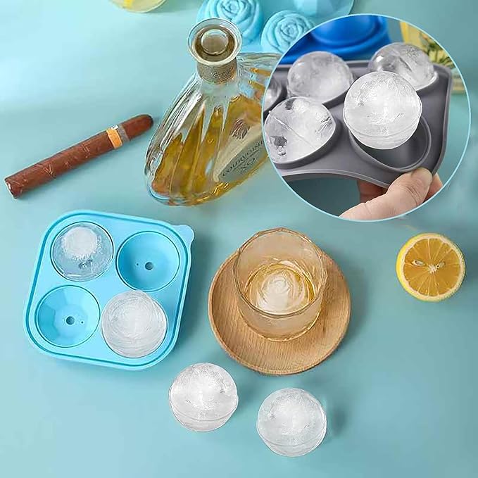 Soda Maker Soda Siphon, 1L Portable Carbonated Water Maker, Sparkling Water Maker Machine for Homemade Soda Water, Cocktails, DIY Sparkling Drinks, (Not Included CO2 Cartridges) with Ice Cube Mold