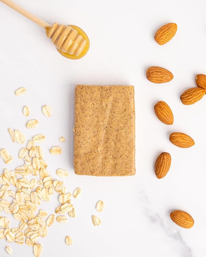 KiZE Energy Bars - Almond Butter - 30-Count - Almond-Butter-Based, Gluten Free, Non-GMO, and High Protein Meal Replacement Energy Bars, Clean and Simple Food Ingredients - 10g High Protein Snacks (30 Count)