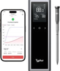 Sync One Smart Wireless Meat Thermometer: Standalone Base with LCD Display, Unlimited WiFi & Bluetooth Range, Enhanced Signal Stability for BBQ, Grill, Oven, and Smoker