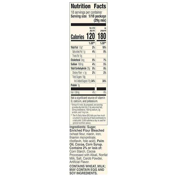 Betty Crocker Milk Chocolate Brownie Mix Family Size, 18.4 oz (Pack of 6)