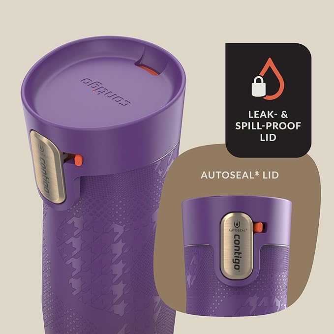 Contigo AUTOSEAL West Loop Vacuum-Insulated Stainless Steel Travel Mug with Easy-Clean Lid, 16 oz