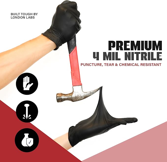 4Mil Synsafe Black (100 CT)-XL