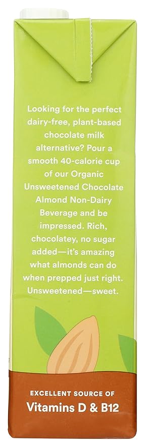 365 by Whole Foods Market, Organic Chocolate Unsweetened Almond Milk, 32 Fl Oz