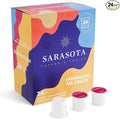 Sarasota K-Cup Coffee Pods | Medium Roast Flavored Coffee | Jamaican Me Crazy | Single Serve for Keurig Brewers | Gourmet, Low Acid, Mold Free | 24 Count
