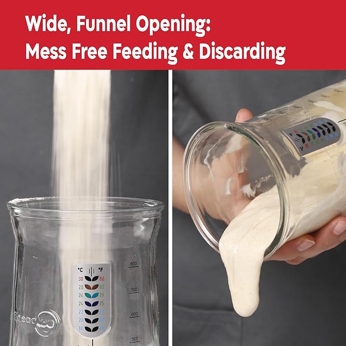KNEADACE The Ultimate Pro Sourdough Starter and Scoring Kit: Elevate Your Baking