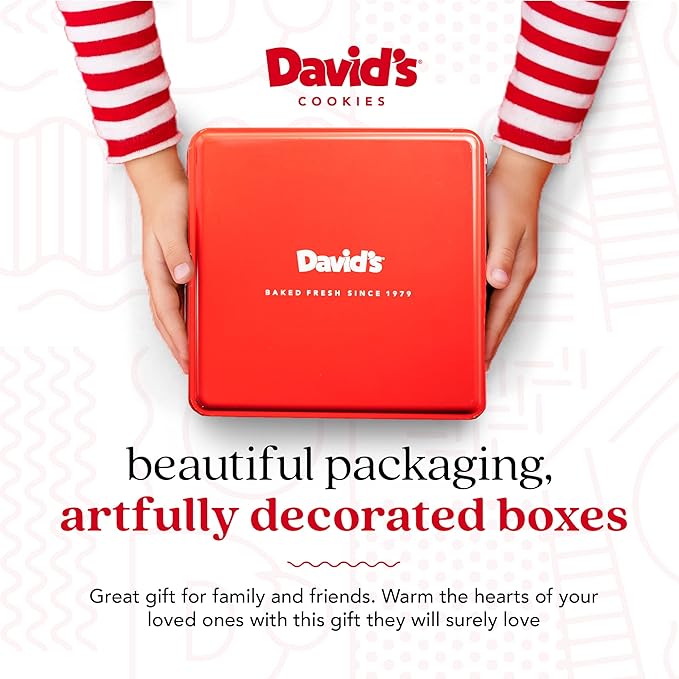 David's Cookies 1lb Double Chocolate Chunk Fresh Baked Cookies - Handmade and Gourmet Cookies - Delectable and Made with Premium Ingredients - Cookie Gift Basket - Great Gift For All Occasions