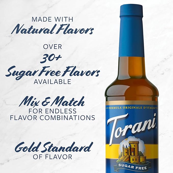 Torani Sugar Free Syrup, Raspberry, 25.4 Ounce (Pack of 4)