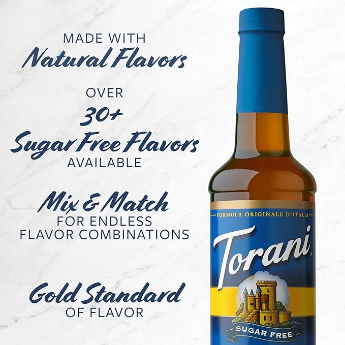 Torani Sugar Free Syrup, Variety Pack, 25.4 Ounce (Pack of 4)