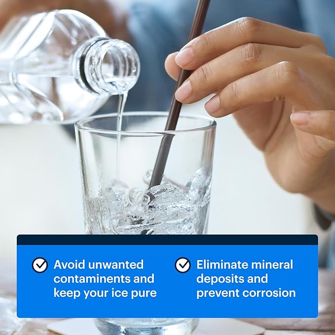 Essential Values Ice Machine Cleaner and Descaler 16 fl oz - Ice Maker Cleaner and Descaler - Compatible with All Major Brands (Scotsman, KitchenAid, Affresh, Opal, Manitowoc)