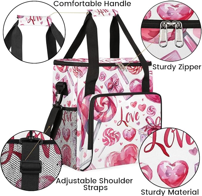Coffee Maker Travel Bag Compatible with Keurig K-Mini, K-Mini Plus, Nespresso Vertuo or Other Accessories, Portable Coffee Maker Case with Shoulder Strap for Travel(Bag Only)