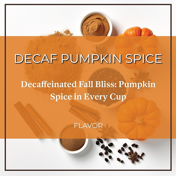 San Diego Coffee DECAF Pumpkin Spice, Medium Roast, Whole Bean Coffee, 16-Ounce Bags (Pack of 2) Café en grano tostado descafeinado