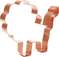 Simple Lion Cookie Cutter 4.5 Inch Handmade Copper USA-Made by The Fussy Pup