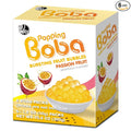 J WAY Bursting Popping Passion Fruit Boba Pearls, Passion Fruit Syrup, Non-Dairy, Fat-Free Popping Tapioca Boba for Beverages, Sweets, Ice Cream, 1.8oz (Pack of 6)