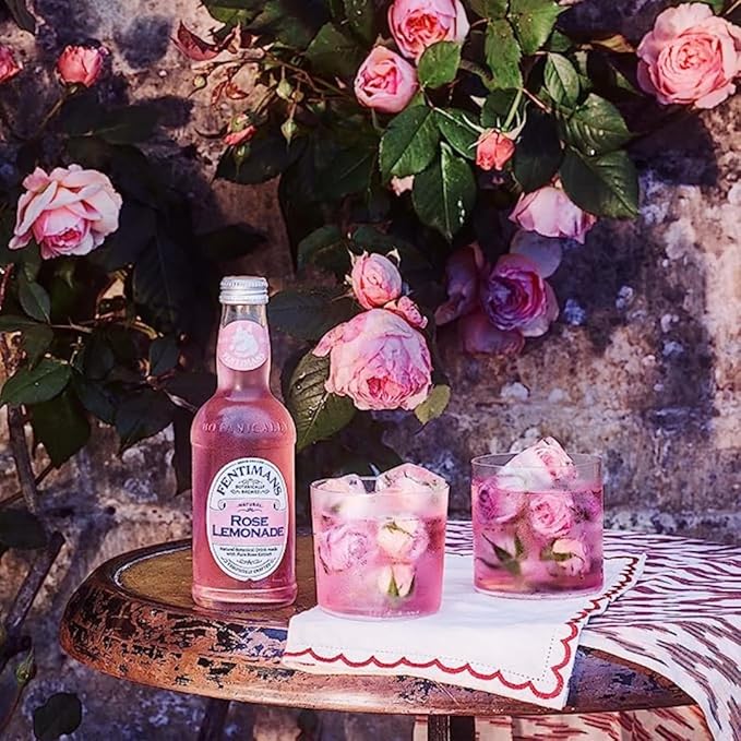 Fentimans Sparkling Variety Pack (Rose Lemonade, Sparkling Lemonade, Ginger Beer) - Tonic Water, Craft Soda, Perfect Mixers, Natural Ingredients, Botanically Brewed - 4 of Each, 9.3 Fl Oz (Case of 12)