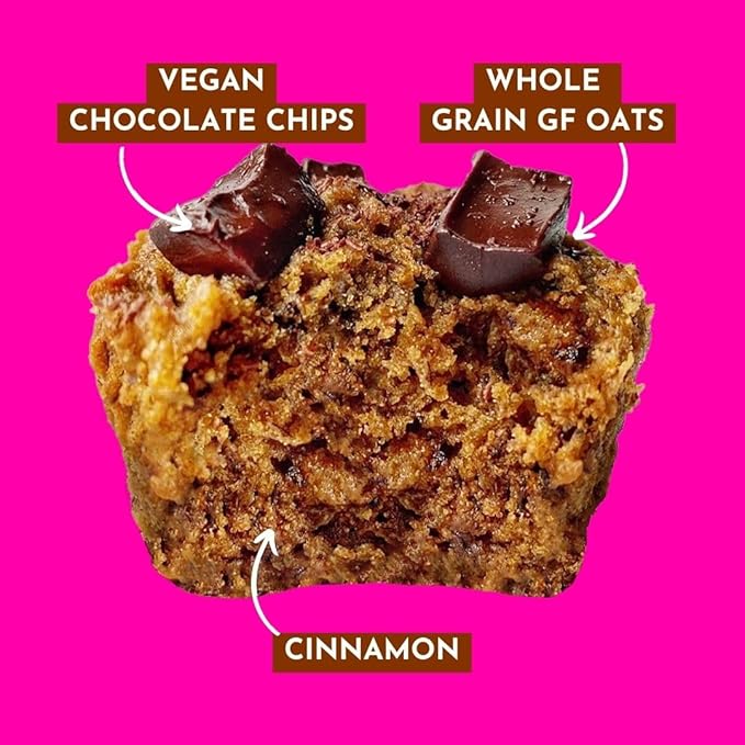 GoNanas Chocolate Chip Oat Flour Banana Bread Mix, Suitable for Plant Based Vegan Diets, Gluten Free Dairy Free Snacks, Healthy Snacks For Adults, Muffin Mix, Nut Free, Cupcakes Dessert, NON-GMO, 3pk
