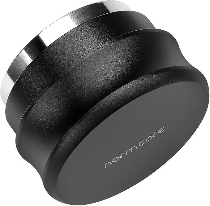 Normcore 53.3mm Palm Tamper, Espresso Tamper Built-In 30lb Spring with Stainless Steel Flat Base, Barista Coffee Hand Leveler Tamper Compatible with 54mm Breville Portafilter