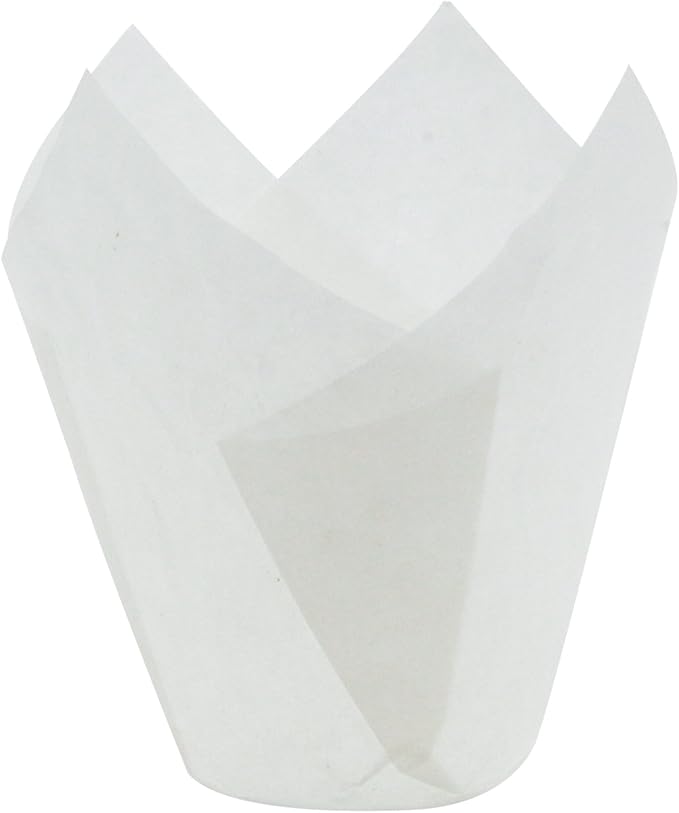 White Tulip Baking Cups, Mini Size, Pack of 250