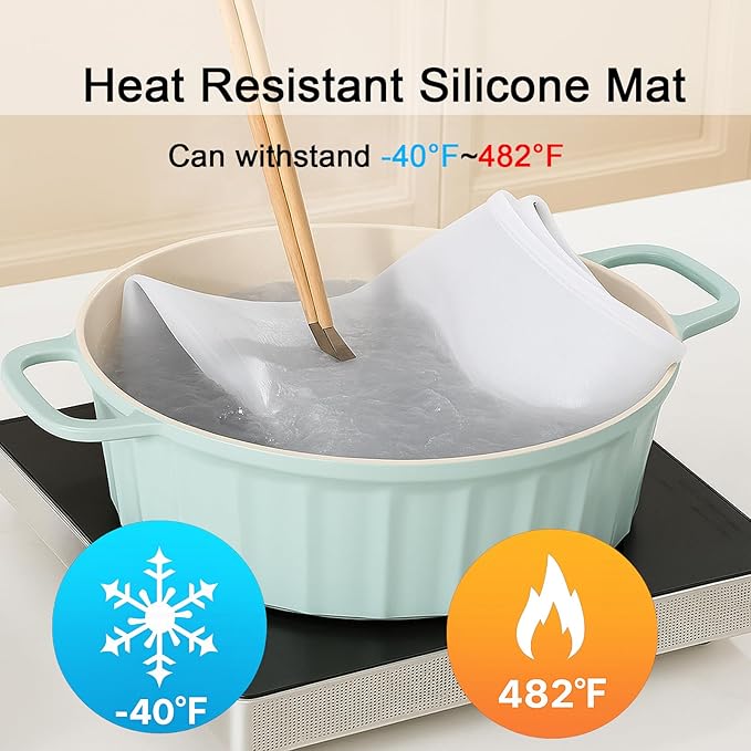 Silicone Baking Mat 35.4"x23.6" Food Grade Silicone Mats for Kitchen Counter Large Countertop Protector Mat with Edge Heightening Non-Slip Heat Resistant Mats for Countertop Easy Clean Transparent