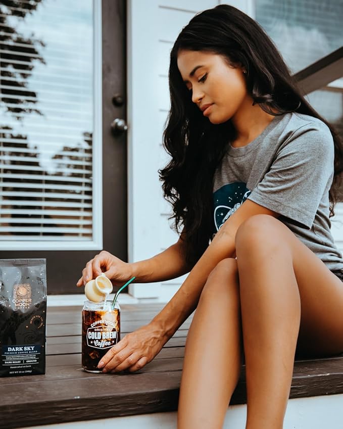 Copper Moon Ground Coffee, Dark Sky Blend, Dark Roast, 3 Bags (12 oz. Each)