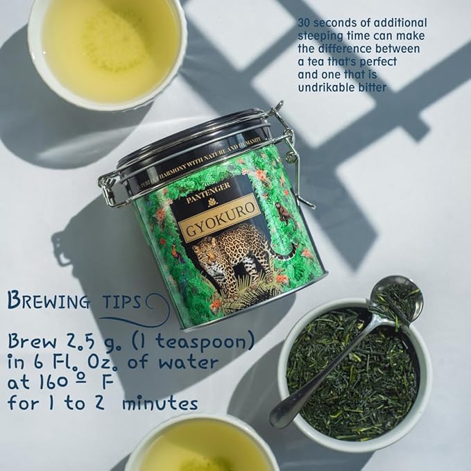 Organic Gyokuro | Loose Leaf - 3 OZ |Shaded Green Tea from Japan - First Flush | USDA - JAS Organic. By Pantenger.
