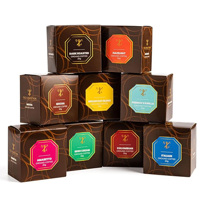 Coffee Gifts - Gourmet Coffee Gift Set |9 Ground Coffee Assortment Gift Set |Coffee Sampler Gift Set, Tasting Kit |Gifts For Coffee Lovers |Ground Coffee Gift Basket |Gifts For Men And Women