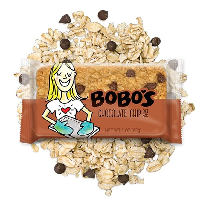 Bobo's Oat Bars, Variety Sampler Flavors, 3 oz Bar, 3 Chocolate Chip, 3 Lemon Poppyseed, 3 Peanut Butter Chocolate Chip, Gluten Free Whole Grain Snack and Breakfast Bar, 9 Pack