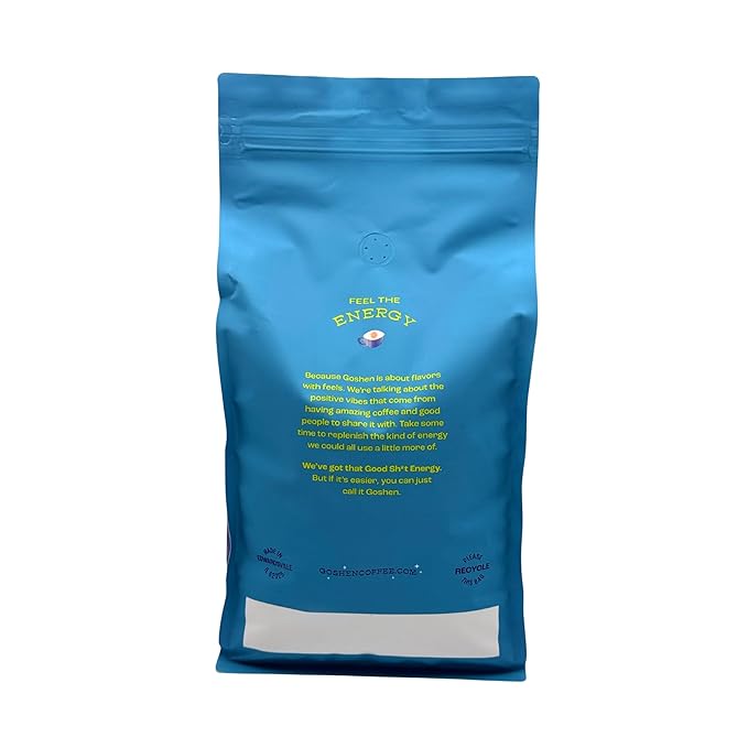 Goshen Coffee Roasters Whole Bean Old School Tattoo House Blend | Medium Roast, Brewed or Espresso | Award-Winning, Natural and Washed | Caramel, Nutty, Orange Flavors | 5 lb Bag