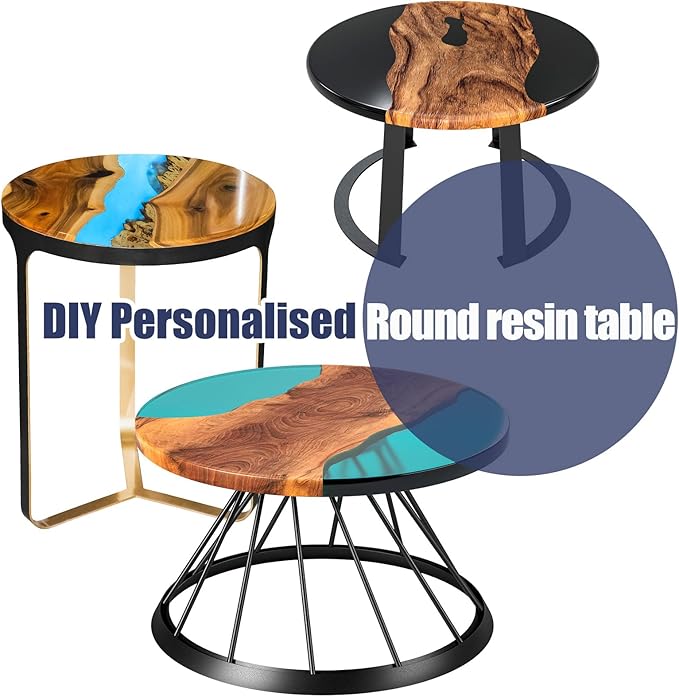 Extra Large Resin Table Mold Large Charcuterie Board Tray Resin Mold Round Silicone Epoxy Table Mold for Table, Charcuterie Board, Cutting Board, DIY Home Decoration (23.62 x 23.62 x 0.98 Inches)