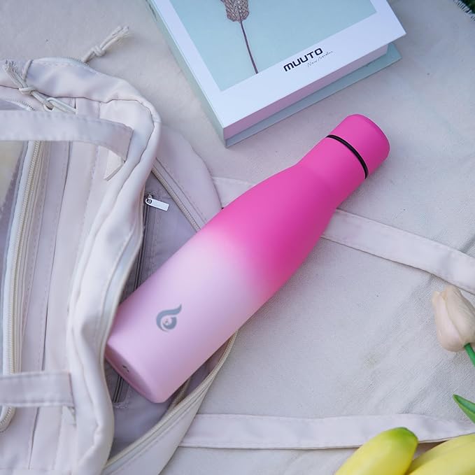 BJPKPK 25oz Insulated Stainless Steel Water Bottles Reusable Metal Travel Sports Water Bottle Keep Cold and Hot,Cherry