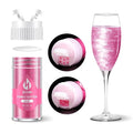 Pink Edible Glitter for Cocktails Luster Dust Edible Pink Drink Glitter Food Grade Shimmer Powder for Cakes Beverage Chocolate, 6g