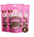 Lil Bucks Sprouted Regeneratively Grown Buckwheat Seeds– Paleo Cereal, Gluten-Free Granola, High in Protein, Low Sugar, Organic Superseed Crunch (CACAO, 6 Pack)