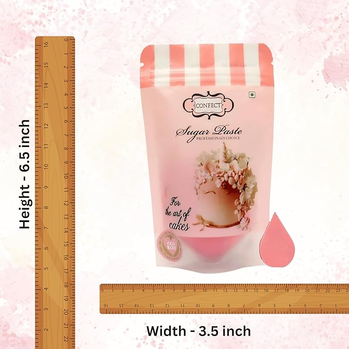 Confect Old Rose Pink Fondant for Cake Decorating Fondant, Smooth & Pliable Icing for Cakes, Cupcakes & Sugarcraft | Vegan, Gluten-Free, Nut-Free, Palm Oil-Free – 8.8 Oz