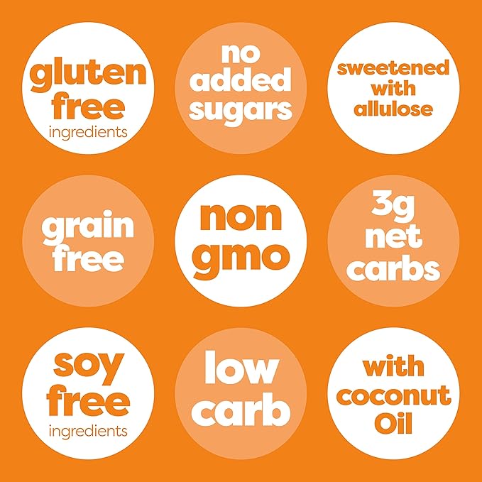 Kiss My Keto Sugar Free Granola, Peanut Butter Chocolate 4-Pack – Curb Cravings with Few Net Carbs – Allulose Sweetened, Resealable & Gluten-Free Crunchy Clusters – Grain Free Granola Great With Yogurt or Milk