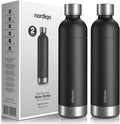 Stainless Steel Carbonating Bottle 33 oz | Compatible with Aarke Carbonator 3, Sodastream (Excl. model Aqua Fizz + Jet) and many others| Dishwasher Safe, No Expiration Date, BPA-Free