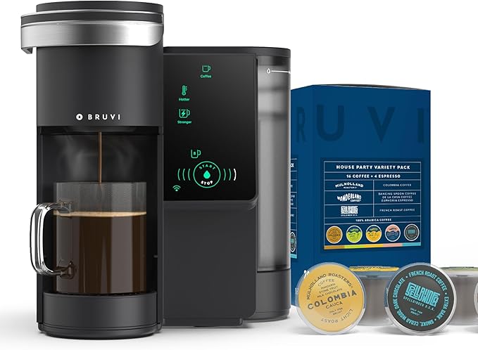 The Bundle | Single-Serve Coffee System | Includes 20 Coffee and Espresso B-Pods Coffee Brewer