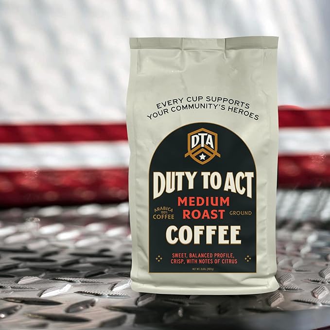 Duty to Act Medium Roast Ground Coffee, 2 lbs (Pack of 6)