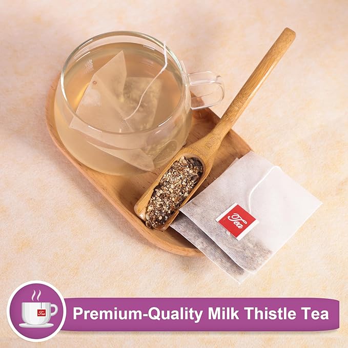 TEARELAE - Milk Thistle Tea - 3g x 50 Count - 100% Natural Milk Thistle Seeds Tea Bags - Non-GMO