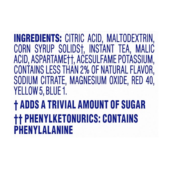 Crystal Light Raspberry Iced Tea Naturally Flavored Powdered Drink Mix, 72 ct Pack, 12 Canisters of 6 Pitcher Packets