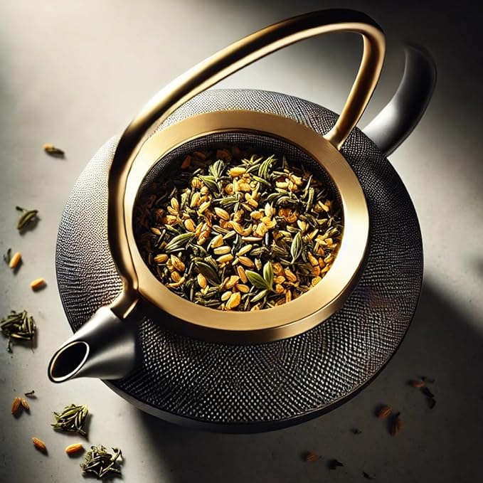 One With Tea – Organic Genmaicha with Matcha – Japanese Green Tea Blend with Roasted Brown Rice & Vibrant Matcha – Nutty, Umami-Rich & Smooth – Loose Leaf – USDA Certified Organic