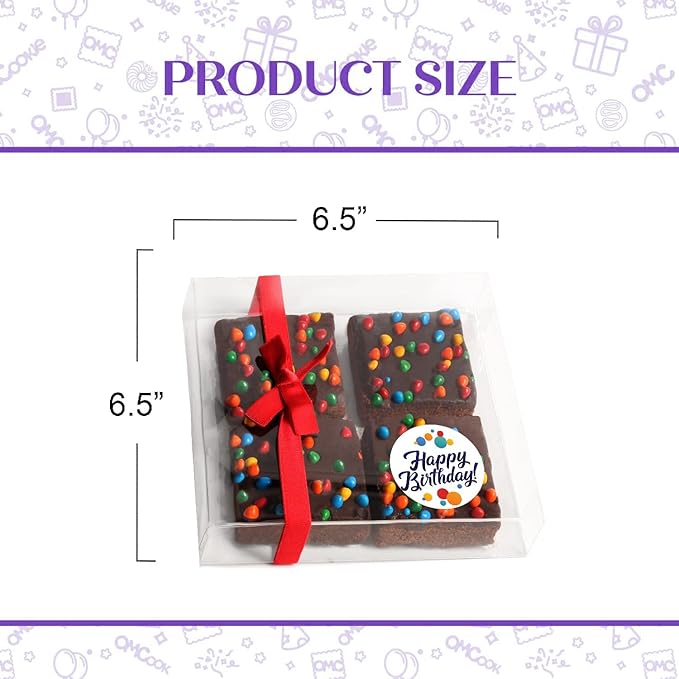 Happy Birthday To You 4 Pack Individually Wrapped Brownies