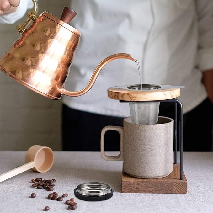 Tea Infuser Basket Stainless Steel Tea Strainer Tea Filter With Small Strainer And Lid Tea Diffuser For Loose Leaf Tea Superior Brewing Experience (One pack silver)