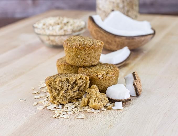 Bobo's Oat Bites, Coconut, 1.3 oz Bites (30 Pack Box), Gluten Free Whole Grain Snack, Vegan On-The-Go
