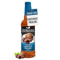 Syruvia Sugar Free Coffee Syrup, Chestnut Praline Flavored Syrup for Drinks, Lattes, and Desserts – 25.4 fl oz