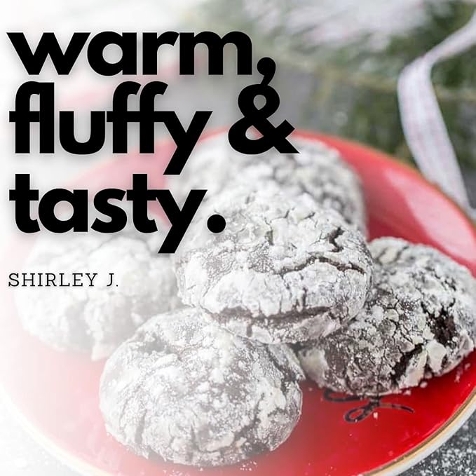 Shirley J- Chocolate Fudge Gourmet Cookie Mix (Makes 30) | Premium Soft Rich Fluffy Quality Chocolate Cookies Flavorful Bakery Grade Cookies | Just Add Water (Chocolate Crinkle)