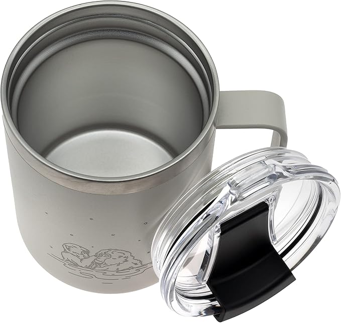 COREFLEX 12 oz Insulated Coffee Mug with Handle & Lid, Stainless Steel Double Walled Vacuum Insulated Tumbler, Travel Coffee Cup Thermal Cup - Home, Office, Travel, Outdoor, Camping