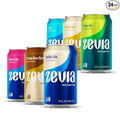 Zevia Zero Sugar Soda, Nostalgic Variety Pack, 12 oz Cans (24-Pack) – Naturally Sweetened, Non-GMO Project Verified, Gluten-Free, Vegan