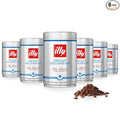 illy Whole Bean Coffee - Perfectly Roasted – Classico Decaf Roast - with Notes of Caramel, Toasted Bread & Chocolate - 100% Arabica Beans - No Preservatives – 8.8 Ounce, 6 Pack